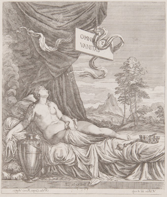 Titian etching from 1682 OMNIA VANITUS
(AKA All is Vanity) 